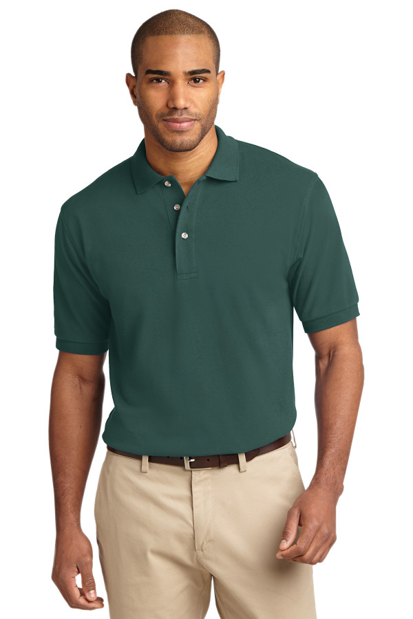 Classic Dark Green Cotton Polo T-Shirt